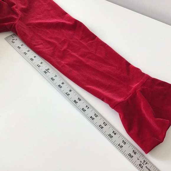 Dress Large Red Poinsettia, Velvet Stretch NWT - Picture 7 of 10